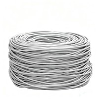 Câble réseau LAN Cat5 UTP en vrac, 305 m (1000 pi), 4 paires, CCA, en boîte facile à dérouler, pour la sécurité CCTV - Prix usine de gros