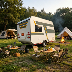 Promotion : Caravane de luxe tout-terrain pour <span class=keywords><strong>camping</strong></span>-car, idéale pour l'aventure en plein air et les voyages - Product Image 4