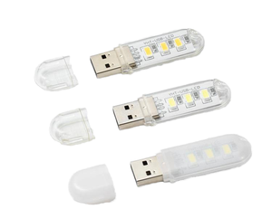 ไฟกลางคืนแบบเสียบปลั๊ก USB หลอดไฟ LED พกพาขนาดเล็ก สำหรับห้องนอน หอพัก ห้องนั่งเล่น ห้องครัว ทางเดิน ให้แสงนุ่มนวล ถนอมสายตา - Product Image 1