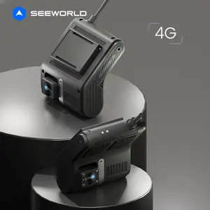 支持带4g全球定位系统跟踪器的实时视频监控4G 2镜头车载摄像头仪表盘摄像头
