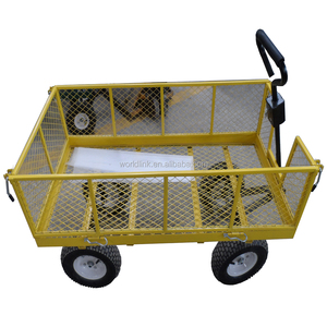 4-bánh xe trẻ em kim loại vườn toa xe giá thấp tay xe & xe đẩy với các công cụ thép - Product Image 6