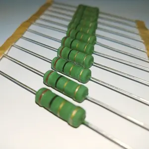 Resistor Film oksida logam multidaya, tahan 1/8W 1/4W 1/2W 1W 2W 3W 5W 5% toleransi MOF 0.1 ohm-1M ohm