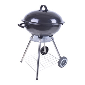 Chariot de 18 pouces à 4 pieds <span class=keywords><strong>Barbecue</strong></span> à charbon de bois portable noir Bouilloire d'extérieur <span class=keywords><strong>Barbecue</strong></span> Grill - Product Image 1