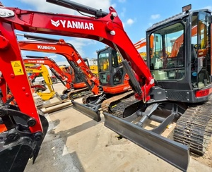 Pelle compacte Yanmar Vio35 de seconde main avec pouce hydraulique pour la manutention et l'aménagement paysager - Product Image 4