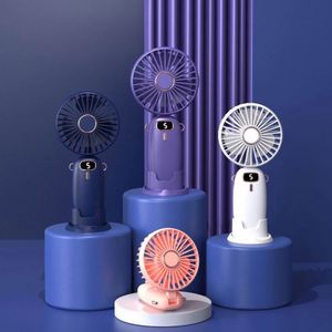 พัดลมขนาดเล็กพับได้สำหรับกลางแจ้งพัดลมขนาดเล็ก1200มิลลิแอมป์ต่อชั่วโมง800มิลลิแอมป์ต่อชั่วโมงแบตเตอรี่ชาร์จซ้ำได้พัดลมพกพาขนาดเล็กพับเก็บได้ - Product Image 1