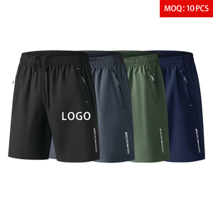 Pantaloncini Casual da Uomo in Seta Ghiaccio Elasticizzati in 4 Direzioni 120GSM con Logo Personalizzato, Vita Elastica, Asciugatura Rapida, Stampa a Trasferimento Termico - Product Image 1