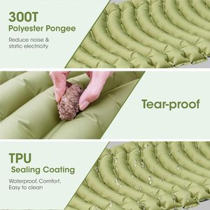 <span class=keywords><strong>Matelas</strong></span> de couchage auto-gonflant léger de haute qualité pour la randonnée et le trekking <span class=keywords><strong>Matelas</strong></span> de camping portable imperméable - Product Image 4