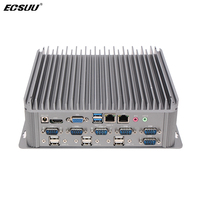 ECSUU 2025 Mini Computadora Integrada Intel de 9.ª Generación Core I5/I7 Personalizada de Fábrica, 32 GB de RAM, 256 GB de Almacenamiento, VGA, Multi-interfaz, Sin Ventilador