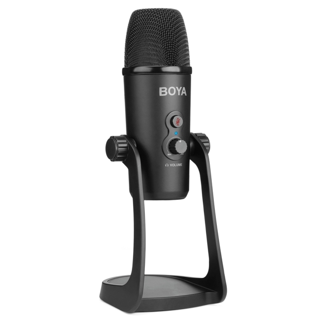 FREE Sample Professional Desktop Microphone BOYA BY-PM700 USB Computer Sound Recording Studio Condenser Microphones With Holder