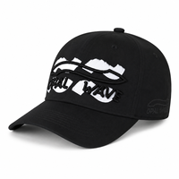 Casquette de baseball sportive personnalisée à pois léopard, broderie 3D, casquette ajustable en sergé de coton, vente en gros directe d'usine OEM