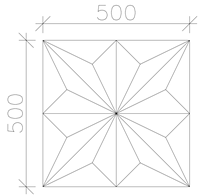 Panneau acoustique mural décoratif en PET 3D géométrique Starburst