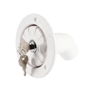 Blanco a prueba de polvo con cerradura RV entrada de agua por gravedad RV entrada de agua Exterior con cerraduras <span class=keywords><strong>Camper</strong></span> remolque caravana Accesorios - Product Image 1
