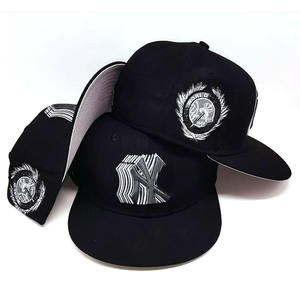 2025定制批发标志新款素色运动OEM棉快照棒球刺绣标志6面板贴合促销帽子 - Product Image 4