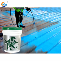 Haute élastique et Flexible isolation thermique vert Zinc métal feuille de toit étanche à l'eau peinture acrylique revêtement imperméable