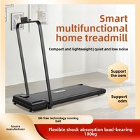 Caminadora Eléctrica Plegable para el Hogar, Pequeña, Silenciosa, Equipo de Fitness Interior, Motor de 1.5 HP, Velocidad Ajustable