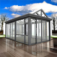 Porte coulissante extérieure en aluminium, design pliant, isolée thermiquement, pour véranda, jardin suspendu, patio, salon de jardin