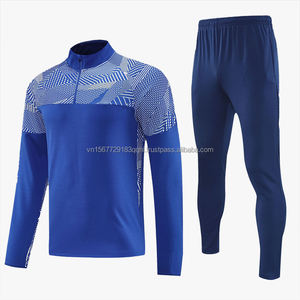 Camiseta Deportiva de Manga Larga con Media Cremallera, Estampada, de Secado Rápido, Transpirable, Anti-UV, para Fútbol, Personalizable, Venta al Por Mayor - Product Image 4