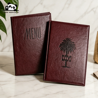 Porte-menu d'angle élégant pour restaurant, présentoir de menu de luxe, couverture de menu classique pour salle à manger