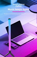 Barres lumineuses RVB contrôlées par application intelligente, synchronisation musicale, lampe de bureau à LED pour salle de jeux, éclairage de bureau à domicile moderne alimenté par USB