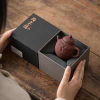Service à thé Kung Fu individuel en poterie rustique, design moderne, écologique, avec filtre, petit format, pour la préparation du thé, bouilloire à thé