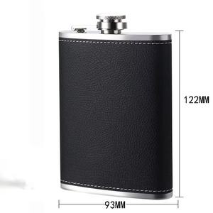 Mini 8 Oz Stainless Steel Hip Flask Set with <b>Funnel</b> Portable Design for Camping & Hiking American Style Gift Box - Product Image 4