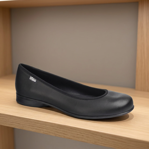 Eccellente offerta pronta per l'esportazione da donna tipo Ballerina scarpe aziendali nere calzature da lavoro con suola in Tpu Nonskid - Product Image 2