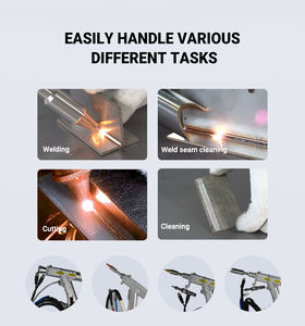 Çok fonksiyonlu lazer kaynakçıları 1.5KW 2KW 3KW 4 in 1 el lazer KAYNAK MAKINESİ Metal çelik için - Product Image 4