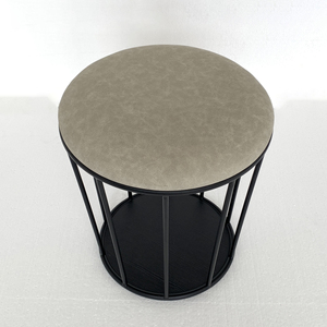 Empirer şık deri yastık sandıklı tabure siyah Metal taban hafif özelliği daire oturma odası yatak otel kullanımı için - Product Image 2