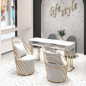 Hot Sale Modern Beauty Metal Optional <b>Nail</b> Table with dust collector Ladies Salon Manicure Station Furniture <b>Nail</b> Tables - Product Image 5