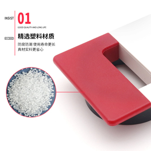 Boîte de gestion de câbles bicolore Jiayousheng, cache-trou carré 60 mm, accessoire de quincaillerie pour mobilier de bureau, en plastique pour bureau - Product Image 1