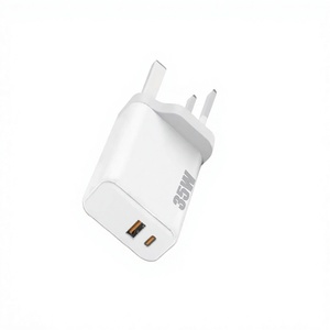 India Made 35W Dual USB Charger Block Custom Logo Mobile Phone <b>Adapter</b> With US <b>Plug</b> for Camera Laptop Use Global Wholesale - Product Image 1