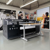 Impresora UV Híbrida de Cama Plana SinoColor de 3.2m, 2m, 1.8m con Cabezales Konica I3200 de 2400dpi para Impresión en PVC, Láminas KT y Papel Tapiz (2/3/4/8 Cabezales)