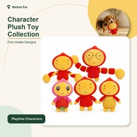 Jouet d'entraînement pour chiot Qimin, durable, résistant aux morsures, couineur, personnage de dessin animé Teddy pour Golden Retriever, Bichon Frisé, Husky et autres races