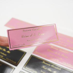 Custom Luxury Waterproof Logo Cosmetics Vinyl Label Gold Foil Shampoo Stickers Roll Printing Packaging Labels for Lotion Bottle - Product Image 1