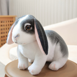 Vente en gros et personnalisation OEM/ODM : Peluche Lapin de Pâques, jouet en peluche réaliste avec oreilles souples, adorable lapin en peluche, poupée lapin mignonne - Product Image 3