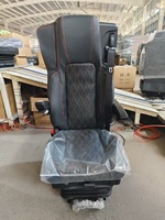 Sièges de conducteur de camion multifonctionnels en cuir PVC de luxe avec base à suspension pneumatique pour camions et autobus