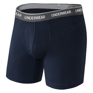 Calzoncillos bóxer sin costuras para hombre, ropa interior cómoda, suave, transpirable, 95 rayón 5, licra, logotipo personalizado, MOQ bajo - Product Image 6