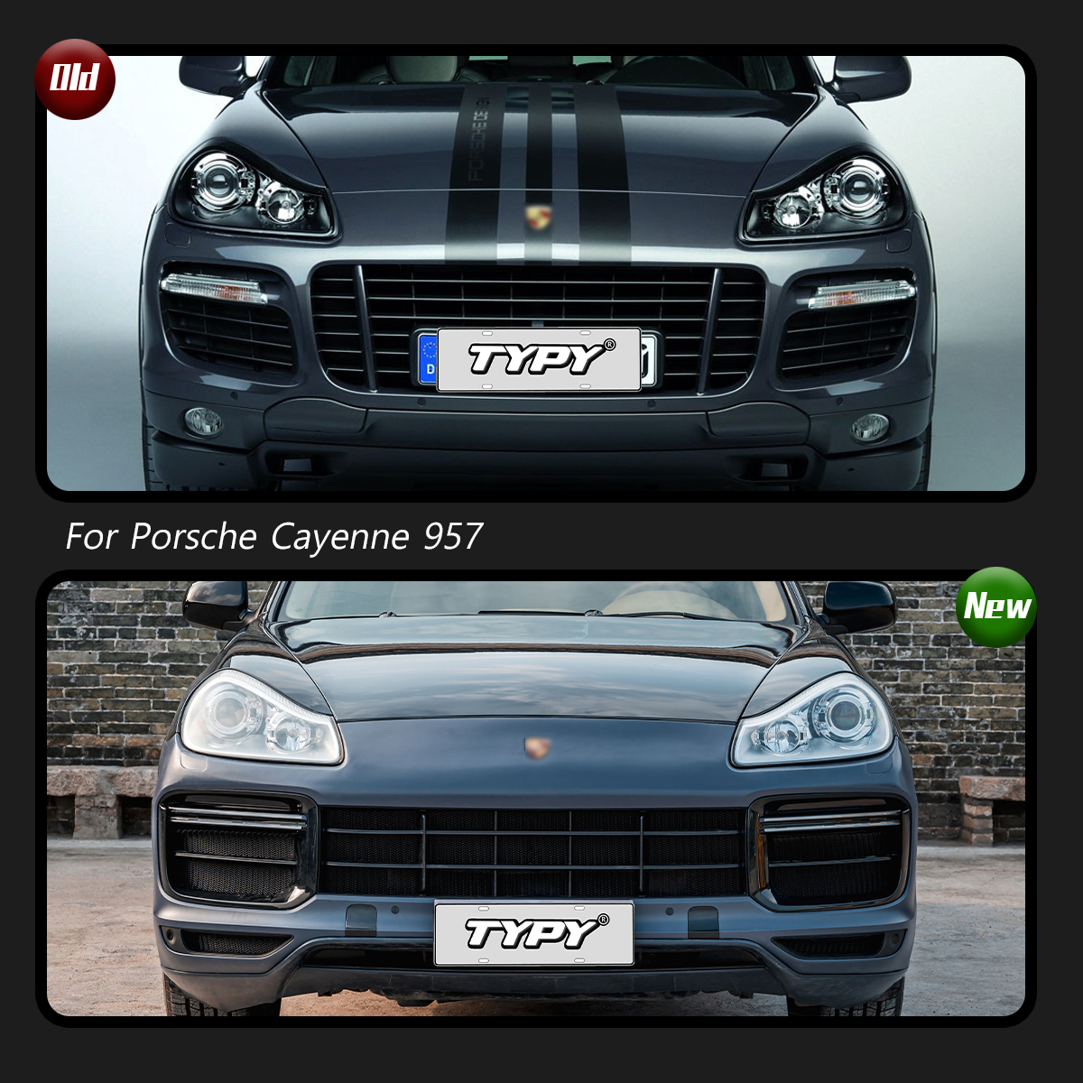 Porsche Cayenne 2007-2010 957 Turbo-Style Front Bumper Bodykit 