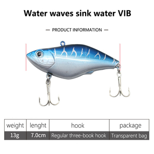 Appât vibrant à pendule flottante VIB, ceinture à ondes d'eau Xiangzhu, réservoir d'eau douce, 7cm13g, fournitures de pêche - Product Image 5