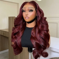 Wig HD Lace Pure Donor Body Wavy Tanpa Lem, 100% Rambut Asli Vietnam Virgin, Kepadatan 300%, 20 inci, 350 Gram, Ujung Tebal Penuh
