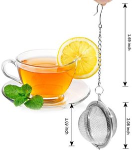 음식 급료 메시 차 Infuser 스트레이너는 차 공 간격 유포자 스테인리스 차 스트레이너를 거릅니다 - Product Image 2