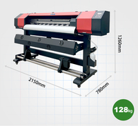 Imprimante jet d'encre grand format 1300 mm à solvant écologique avec têtes d'impression DX5 XP600 I3200, traceur numérique pour autocollants en vinyle, affiches et bannières