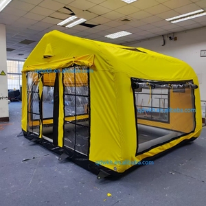 Chất lượng cao mới nhất kết hợp tán cắm trại lều lều ngoài trời cho 8-10 người <span class=keywords><strong>Inflatable</strong></span> lều - Product Image 1