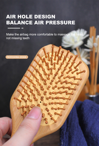 Peine de madera para masaje del cuero cabelludo para mujer y hombre, el mejor peine con cojín de aire para la pérdida de cabello, masajeador, venta al por mayor - Product Image 5