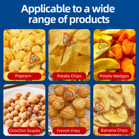 Machine d'emballage automatique verticale pour chips de banane, de pommes de terre, de plantain, de chinchin, au gaz azote, 50 g