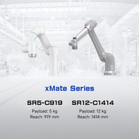 Robot colaborativo de 6 ejes con capacidad de carga de 5 kg, equipado con pistola de soldadura pulsada, puede ser utilizado para soldadura por arco.