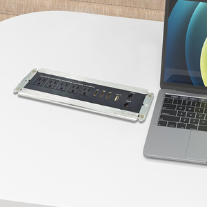 Prise de charge USB réseau RJ45 en alliage <span class=keywords><strong>d</strong></span>'aluminium personnalisée, encastrée, dissimulée, montée dans le mobilier de bureau, prise encastrée - Product Image 3