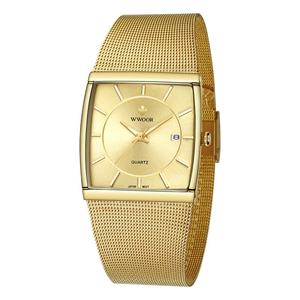 Nouvelle Montre Homme Carrée en Acier Inoxydable à Quartz, Étanche 37mm, Lumineuse avec Calendrier, Vente en Gros - Product Image 3