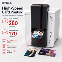 Meilleures ventes, nouvelle imprimante de cartes d'identité en PVC plastique recto-verso Evolis Primacy 2 Duplex originale