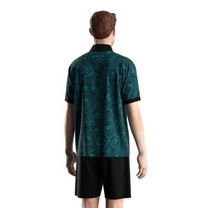 เสื้อฟุตบอลแห้งเร็วพร้อมปกพับได้และแผ่นระบายอากาศ เหมาะสำหรับวันแข่งขันหรือการฝึกซ้อมวันหยุดสุดสัปดาห์ - Product Image 4